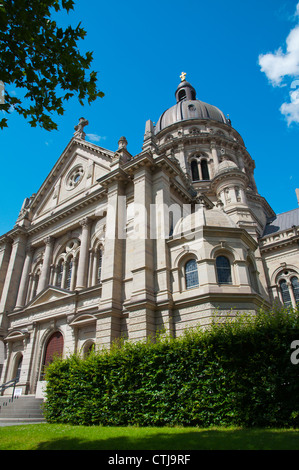 Christuskirche la Chiesa di Cristo (1904) lungo Kaiserstrasse boulevard street Mainz City Land Renania Palatinato Germania Foto Stock