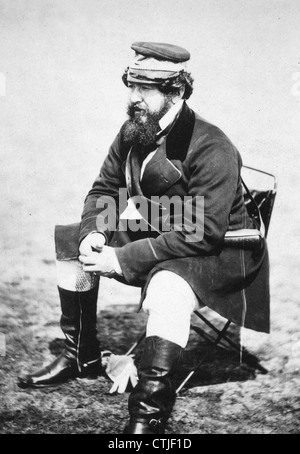 WILLIAM HOWARD RUSSELL (1820-1907) Irish reporter per tempi di circa 1854 mentre la copertura della guerra di Crimea. Foto Roger Fenton Foto Stock