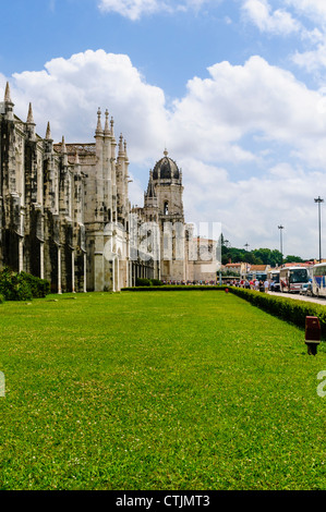 Il monastero di San Girolamo costruito nel altamente ornate ed innovativo stile di architettura prende il nome dal re Manuel 1 nel 1501 Foto Stock