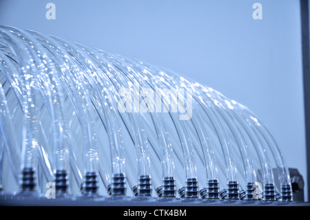 Un exbihition di attrezzature in acqua di un campo di trattamento Foto Stock