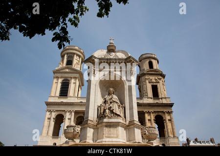 St-Sulpice chiesa in Parigi Francia Foto Stock