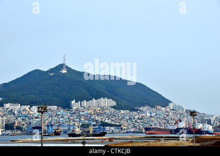 Porto Busan Corea del Sud Asia Foto Stock