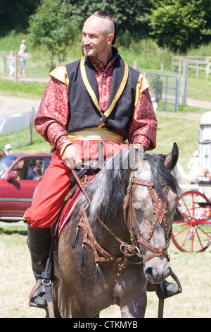 Cosacchi ucraini a cavallo Foto Stock