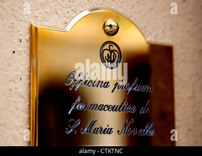 Officina Profumo-Farmaceutica di Santa Maria Novella, Firenze Italia - farmacia fin dal 1612 Foto Stock