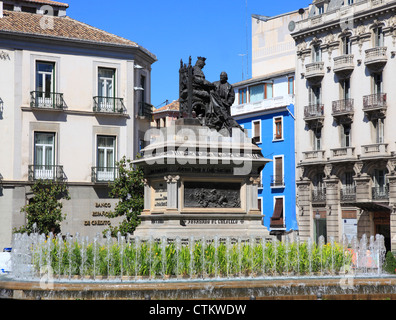 Spagna, Andalusia, Granada, Plaza de Isabel la Catolica, Foto Stock