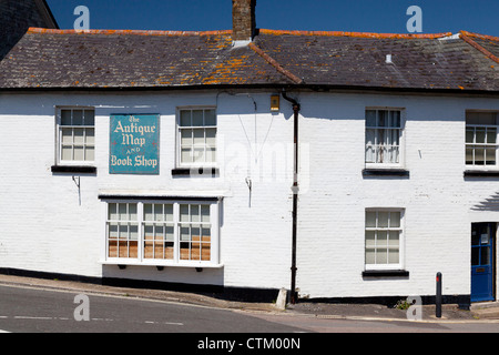 Mappa di antiquariato & Book Shop, High Street, Puddletown, Dorset Foto Stock