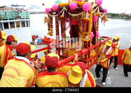 Il Santuario della Parata City-God a Samut Sakhon provincia , della Thailandia Foto Stock