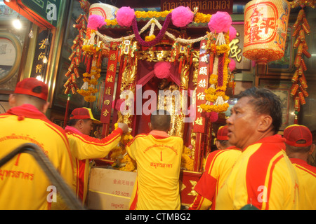 Il Santuario della Parata City-God a Samut Sakhon provincia , della Thailandia Foto Stock