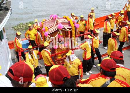 Il Santuario della Parata City-God a Samut Sakhon provincia , della Thailandia Foto Stock