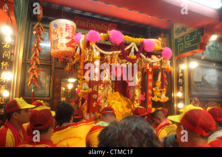 Il Santuario della Parata City-God a Samut Sakhon provincia , della Thailandia Foto Stock