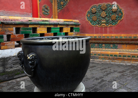 Vista di dettagli architettonici nella Città Proibita, Piazza Tian'anmen, Citta' di Pechino, Città Capitale della Cina, Pechino, Provenza Foto Stock