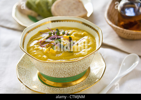 Zuppa di mais Foto Stock