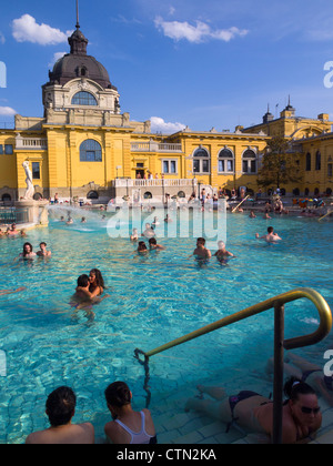 Szechenyi bagni termali, Budapest, Ungheria, Europa orientale Foto Stock
