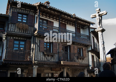 Gogna in pietra a La Alberca, Spagna, Europa Foto Stock