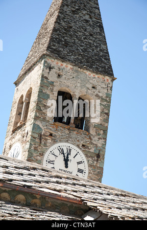Villaggio di Elva, Piemonte, Italia Foto Stock