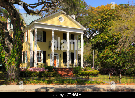 Bay Street Home Quartiere Storico, Beaufort, South Carolina, STATI UNITI D'AMERICA Foto Stock