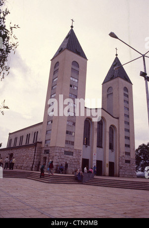 Medjugorje, un villaggio in Erzegovina dove era apparsa la Madonna. Ottobre 1988, archiviazione di fotografie. Foto Stock