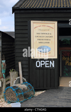 Suola Bay pescheria Southwold Harbour Inghilterra Suffolk REGNO UNITO Foto Stock