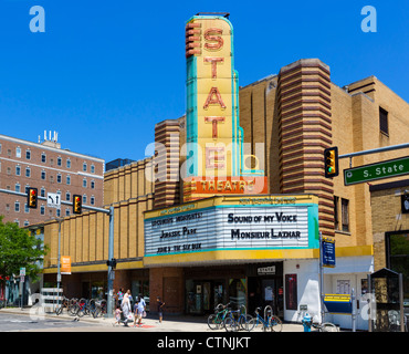 Teatro di Stato su State Street nel centro di Ann Arbor, Michigan, Stati Uniti d'America Foto Stock
