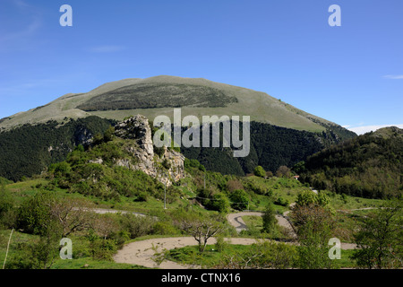 Italia, Basilicata, Parco Nazionale dell'Appennino Lucano, Monte Raparo Foto Stock