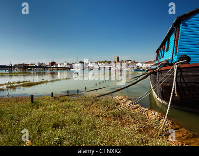 Fiume Adur, Shoreham dal mare. Foto Stock