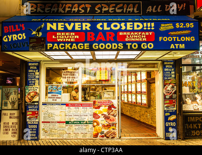 La cucina greca giunto sul lungomare, Atlantic City, new jersey, Stati Uniti d'America Foto Stock