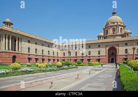 Rashtrapati Bhavan, residenza ufficiale del Presidente dell India a New Delhi Foto Stock