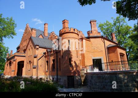 Il castello nel sud dell'Estonia. Sangaate Foto Stock