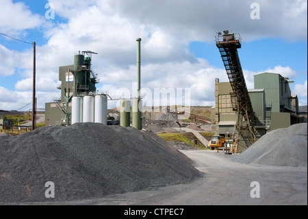 Hard rock cava a Titterstone Clee Hill, Shropshire Foto Stock