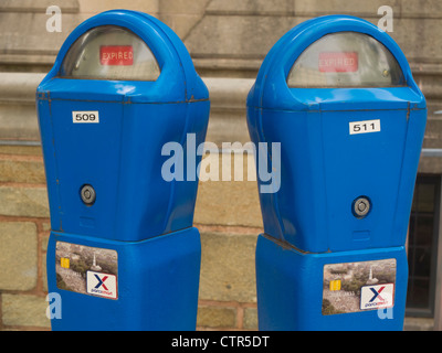 Tempo scaduto per il parcheggio metri Foto Stock