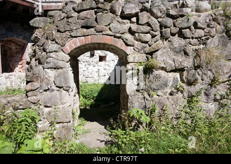 Raasepori resti del castello medievale, Finlandia Foto Stock