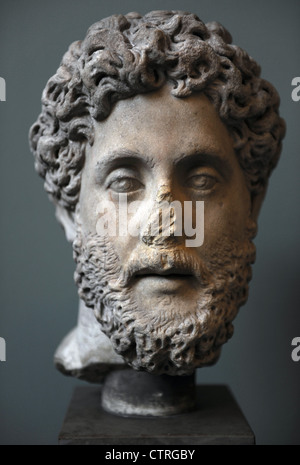 Commodo (161-192). Imperatore romano da 180 a 192. Busto. Il marmo. Foto Stock