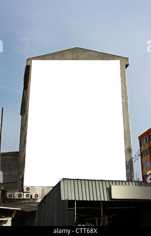 Grande Vuoto Wallscape verticale Billboard - compreso il percorso di clipping intorno la zona vuota Foto Stock