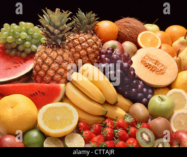 Gruppo di frutta Foto Stock