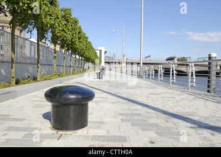 Lungomare di Atlantic Quay a Glasgow, Scozia Foto Stock