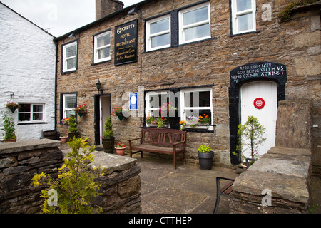 Hotel Cocketts    vecchio datata proprietà in Hawes, Wensleydale, North Yorkshire National Park, Regno Unito Foto Stock