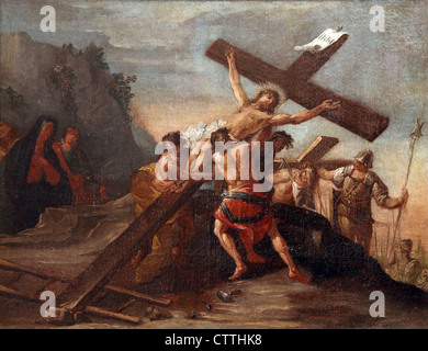 Xii le Stazioni della Croce, Gesù muore sulla croce Foto Stock