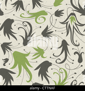 Abstract floral pattern senza giunture Foto Stock