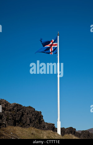 Sito di Alþingi, Pingvellir, Hengill area vulcanica, Blaskogabyggd, Islanda Foto Stock