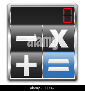 Icona del calcolatore Foto Stock