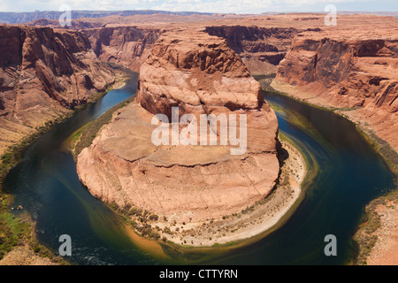 Il ferro di cavallo ansa del fiume Colorado in Page Arizona - USA Foto Stock