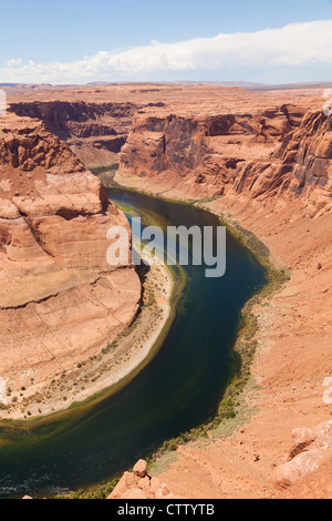 Il ferro di cavallo ansa del fiume Colorado in Page Arizona - USA Foto Stock
