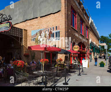 Firehouse Brewing Co bar e birreria e sulla strada principale nel centro di Rapid City, il Dakota del Sud, STATI UNITI D'AMERICA Foto Stock