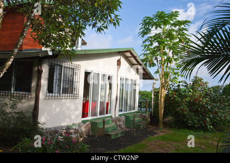 Esterno della Semilla SA Verde Guest House, Isola di Santa Cruz, Galapagos, Ecuador Foto Stock