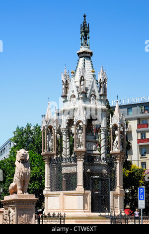 Il monumento a Brunswick (build 1879), piazza des Alpes, Ginevra, GE, Svizzera Foto Stock