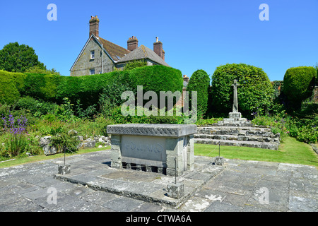 Shaftesbury Abbey Museum & Gardens, Park a piedi, Shaftesbury, Dorset, England, Regno Unito Foto Stock