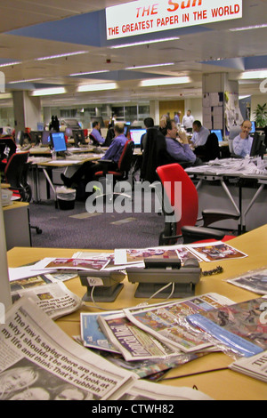 Il quotidiano Sun piano editoriale Foto Stock