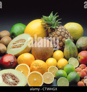 Gruppo di frutta Foto Stock