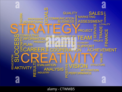 Parola di business cloud Foto Stock