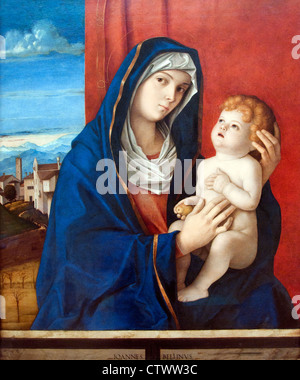 La Madonna e il Bambino 1480 Giovanni Bellini Italiano 1459 - 1516 Venezia Italia Foto Stock